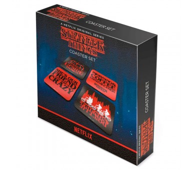 Set 4 posavasos Stranger Things