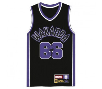 Camiseta baloncesto Black Panther Marvel adulto