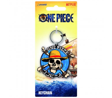 Llavero Logo Banda Sombrero de Paja One Piece 6cm