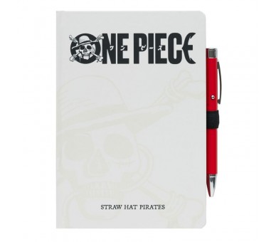 Cuaderno A5 premium + boligrafo proyector One Piece