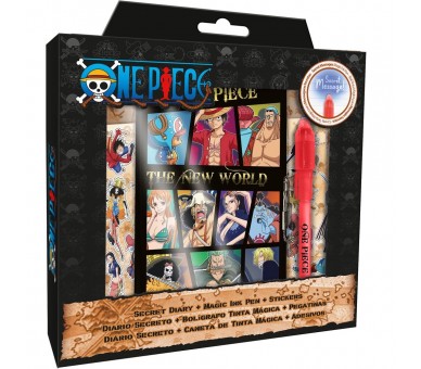 Diario + Boligrafo magico One Piece
