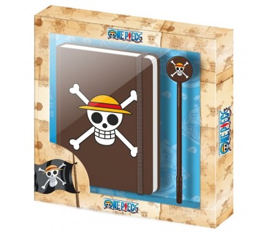 Set diario + boligrafo One Piece