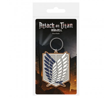 Llavero Logo Cuerpo de Exploradores Attack on Titan 6cm