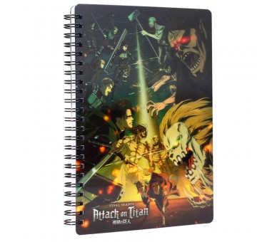 Cuaderno 3D Struggle Attack on Titans