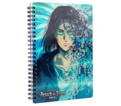 Cuaderno 3D Blue Attack on Titans