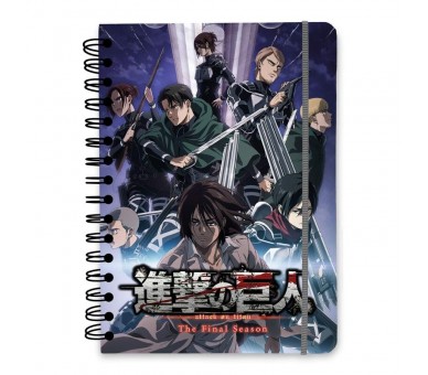 Cuaderno A5 Attack on Titan