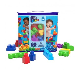 Bolsa Mega Bloks azul 60pzs