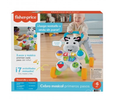 Andador Ríe y Aprende Cebra Parlanchina Primeros Pasos