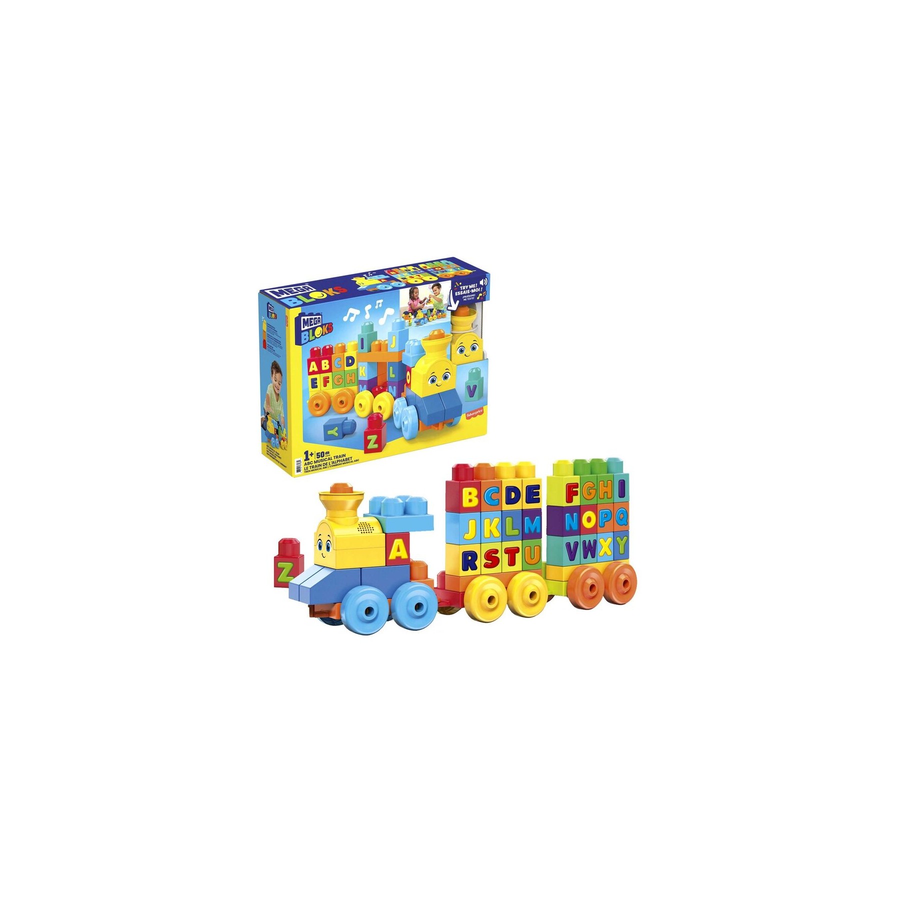 Tren musical ABC Mega Bloks 50pzs