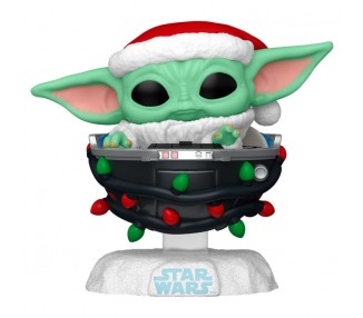 Figura POP Star Wars Grogu with Santa Hat in Pram