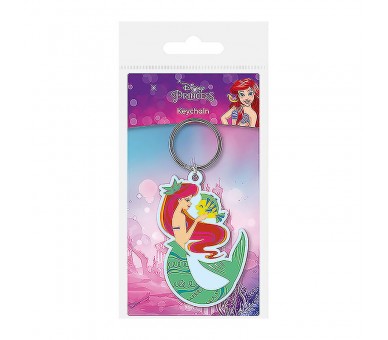 Llavero Ariel y Flounder La Sirenita Disney 6cm