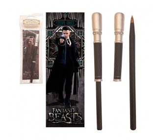 Varita boligrafo y marcapaginas Percival Graves Animales Fantasticos