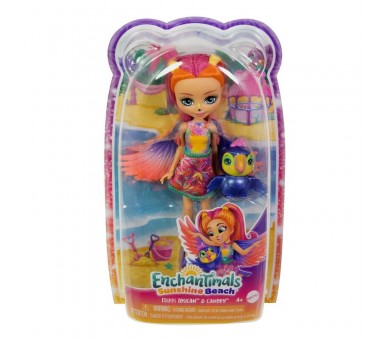 Muñeca Trippi Toucan Sunshine Beach Enchantimals