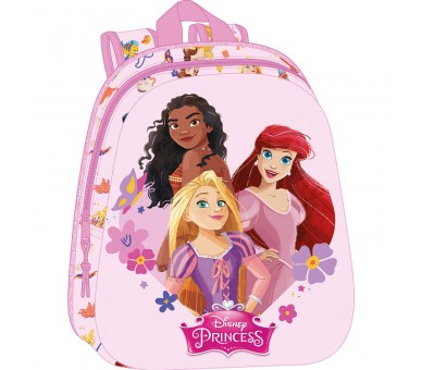 Mochila 3D Princesas Disney 33cm