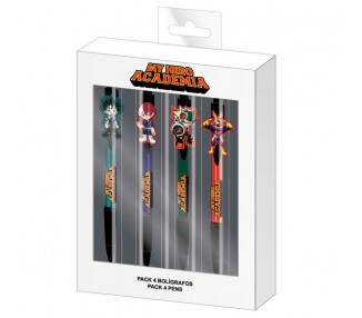 Blister 4 boligrafos My Hero Academia