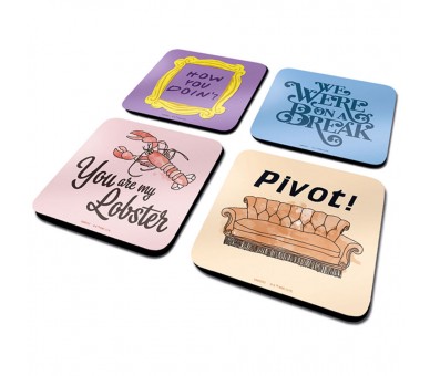 Set posavasos Frases Friends