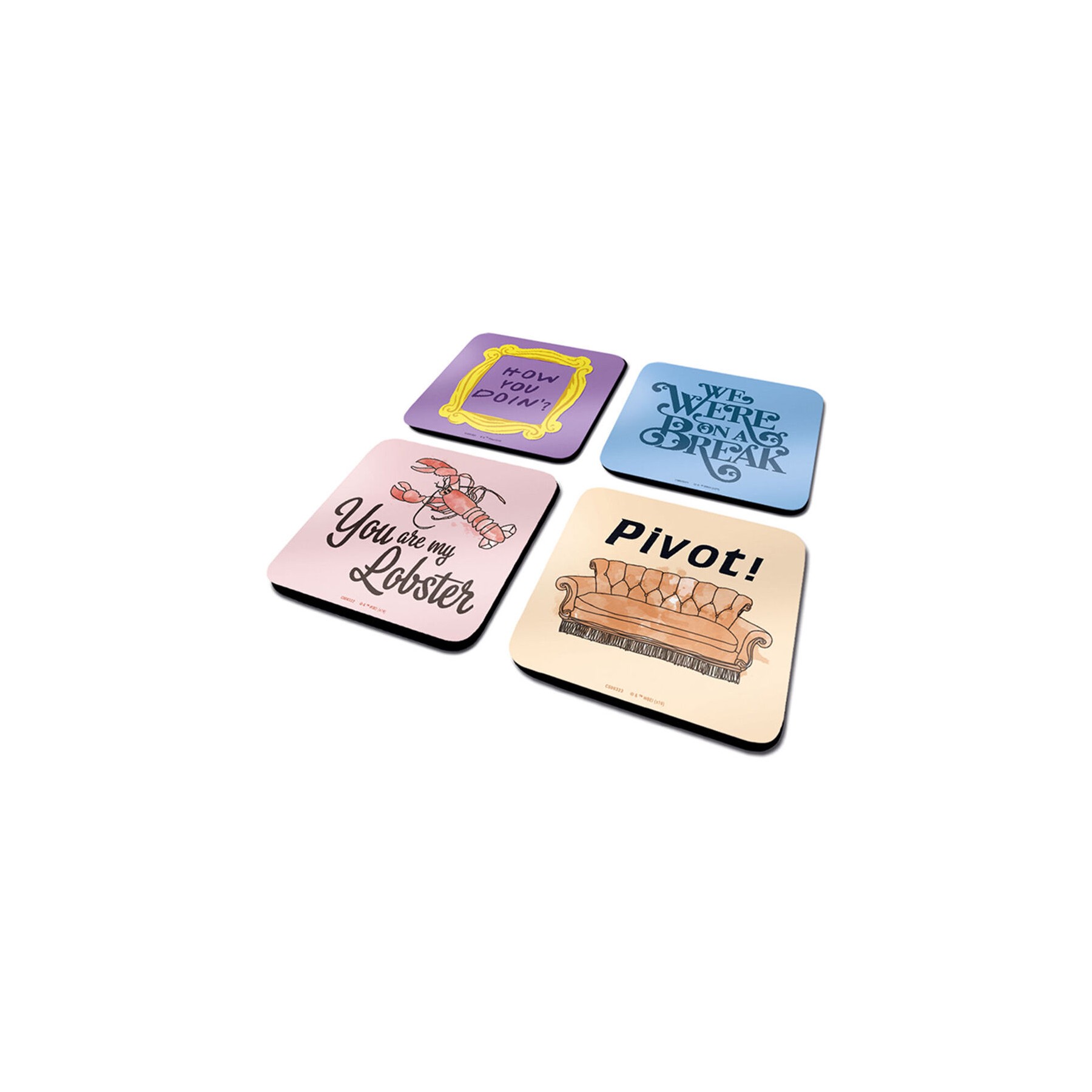 Set posavasos Frases Friends