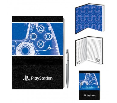 Cuaderno A5 + boligrafo PlayStation