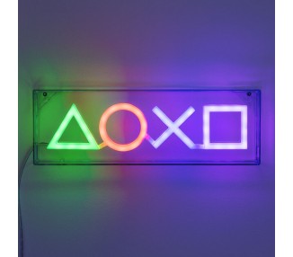 Lampara LED Simbolos PlayStation