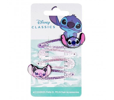 Blister 4 horquillas Stitch Disney