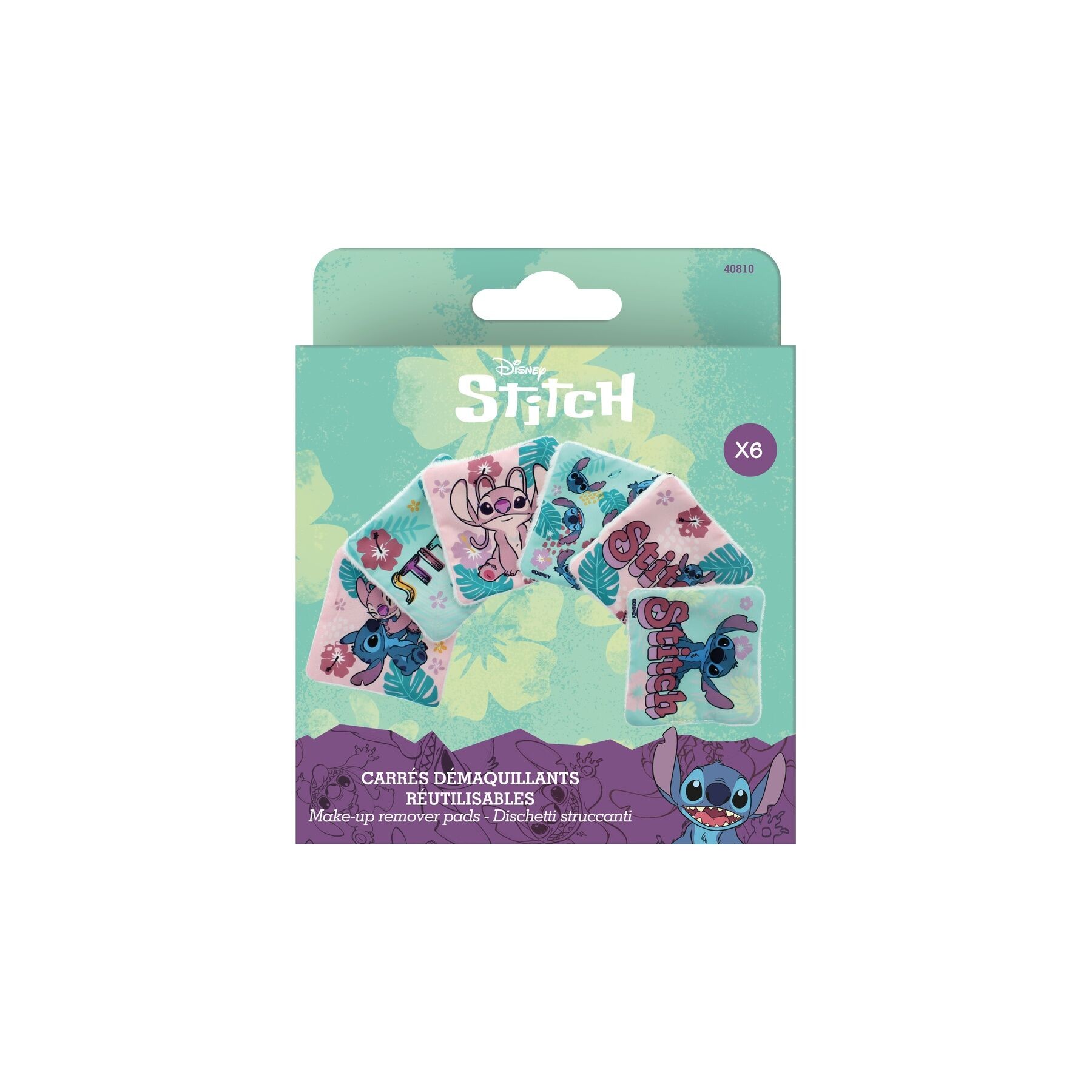 Discos Desmaquillantes Reutilizables Stitch Disney