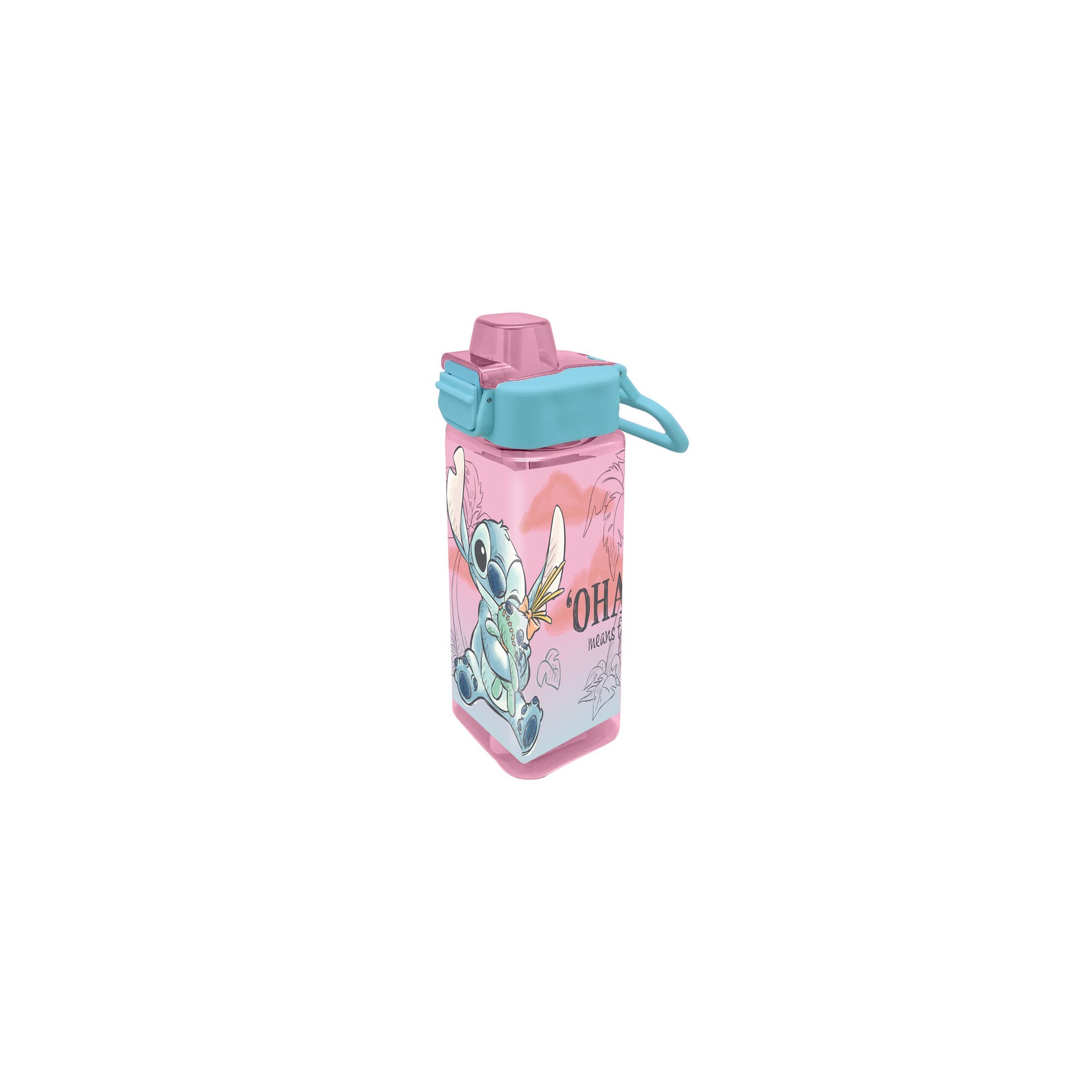 Cantimplora cuadrada Stitch Disney 500ml