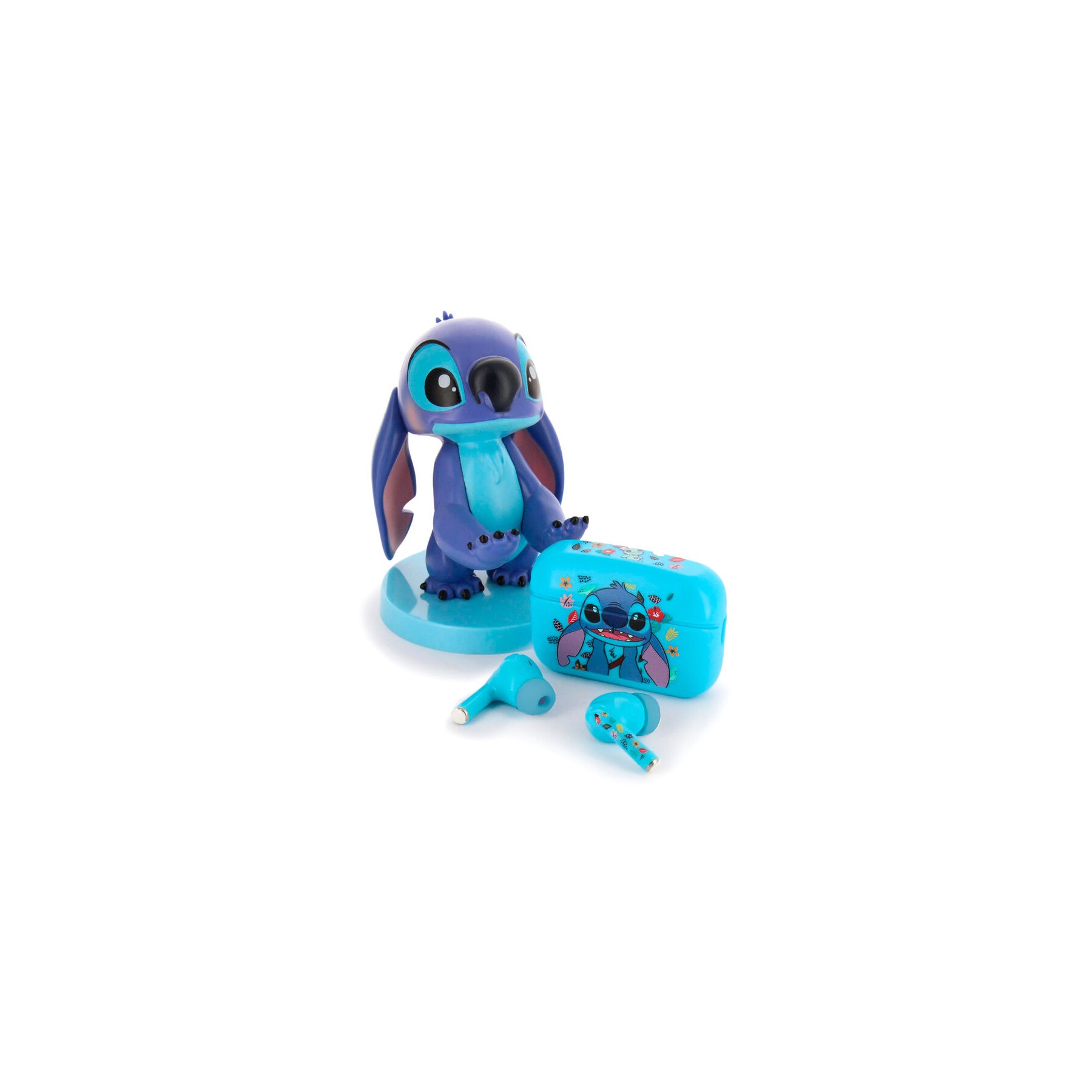Mini Cable Guy + auriculares inalambricos Stitch Disney