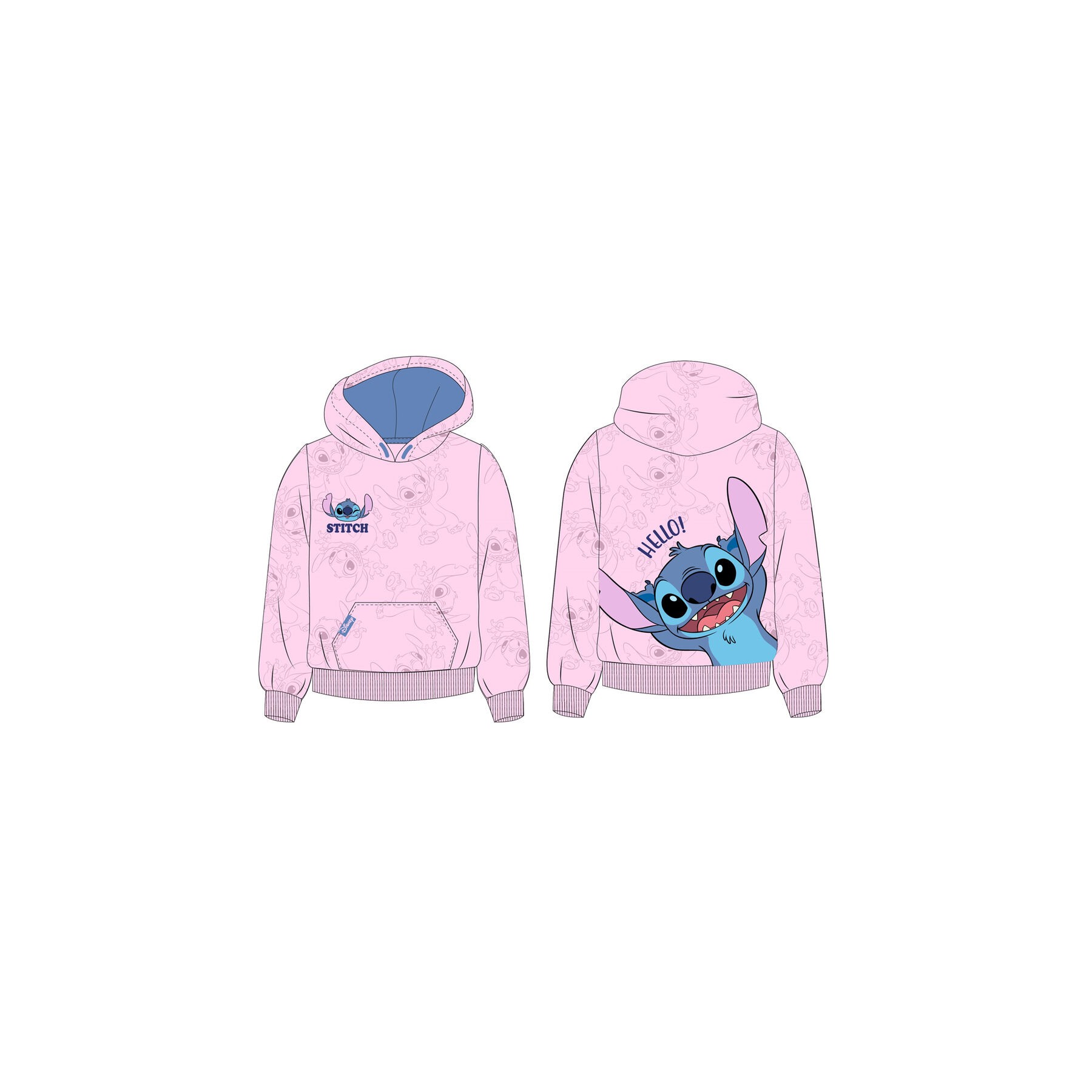 Sudadera capucha Stitch Disney