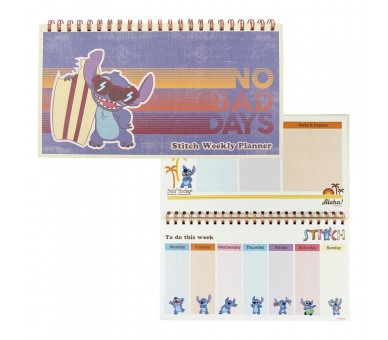 Planificador Semanal Stitch Disney