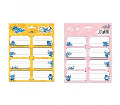 Etiquetas adhesivas Stitch Disney surtido