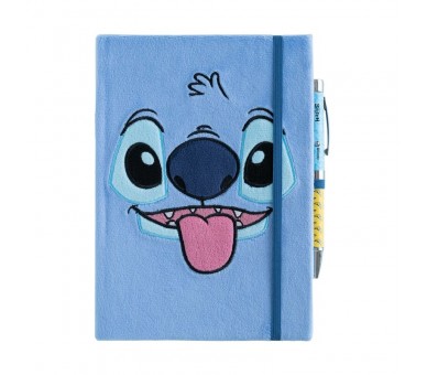 Cuaderno A5 premium + boligrafo proyector Stitch Disney