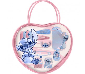 Bolso corazon accesorios pelo Stitch Disney