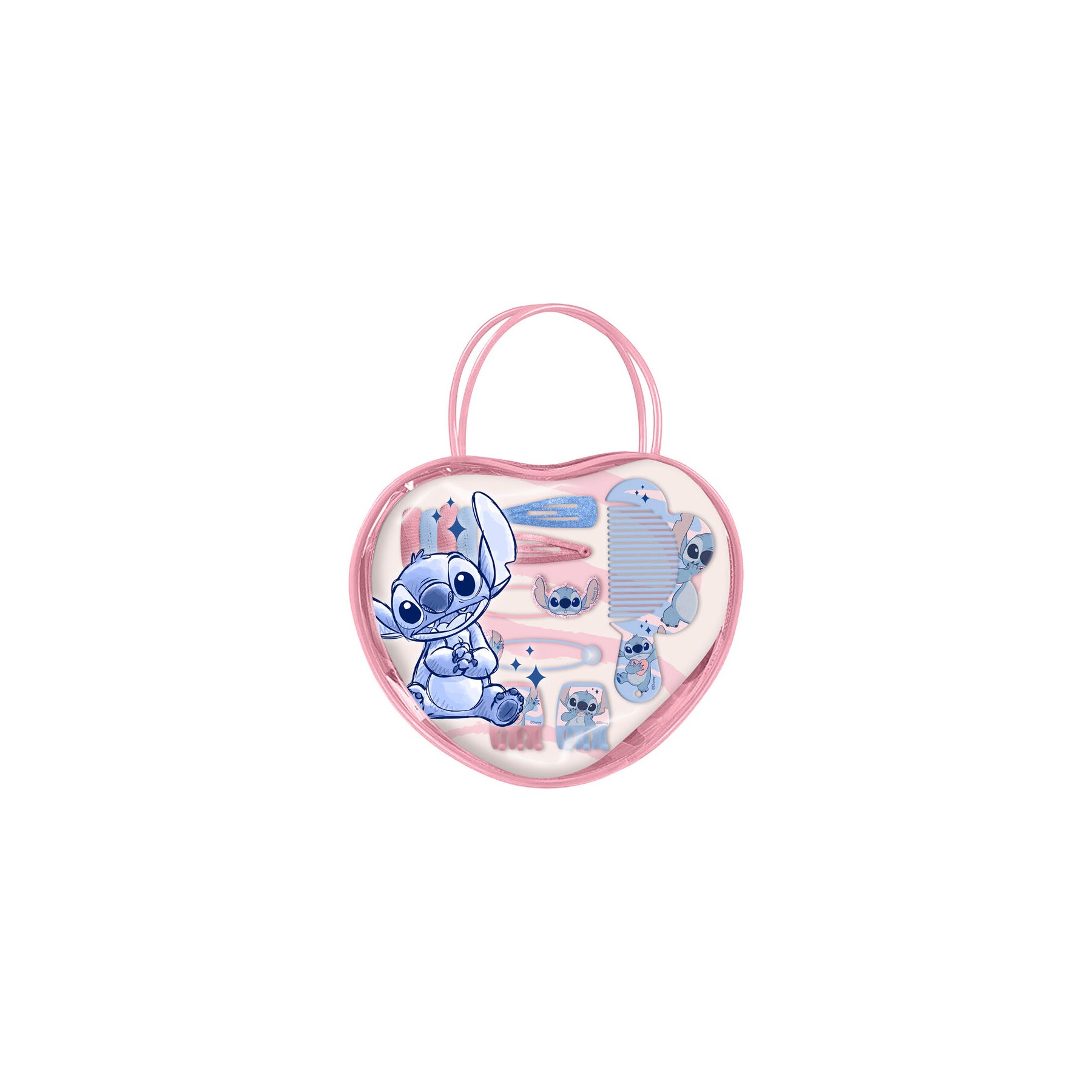 Bolso corazon accesorios pelo Stitch Disney