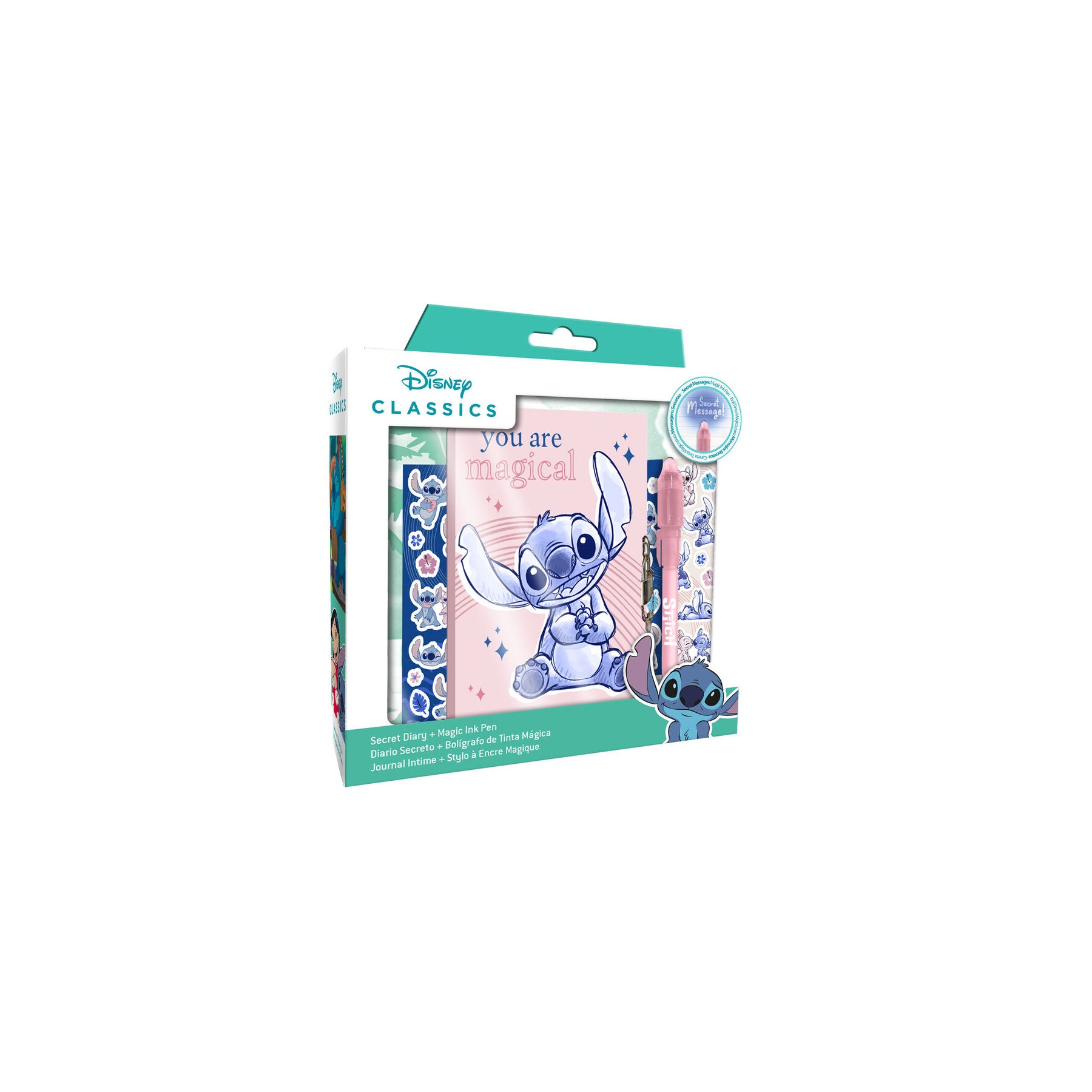 Diario boligrafo magico Stitch Disney