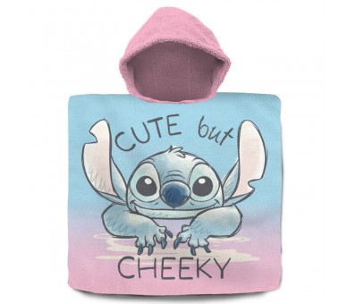 Poncho toalla Stitch Disney algodon