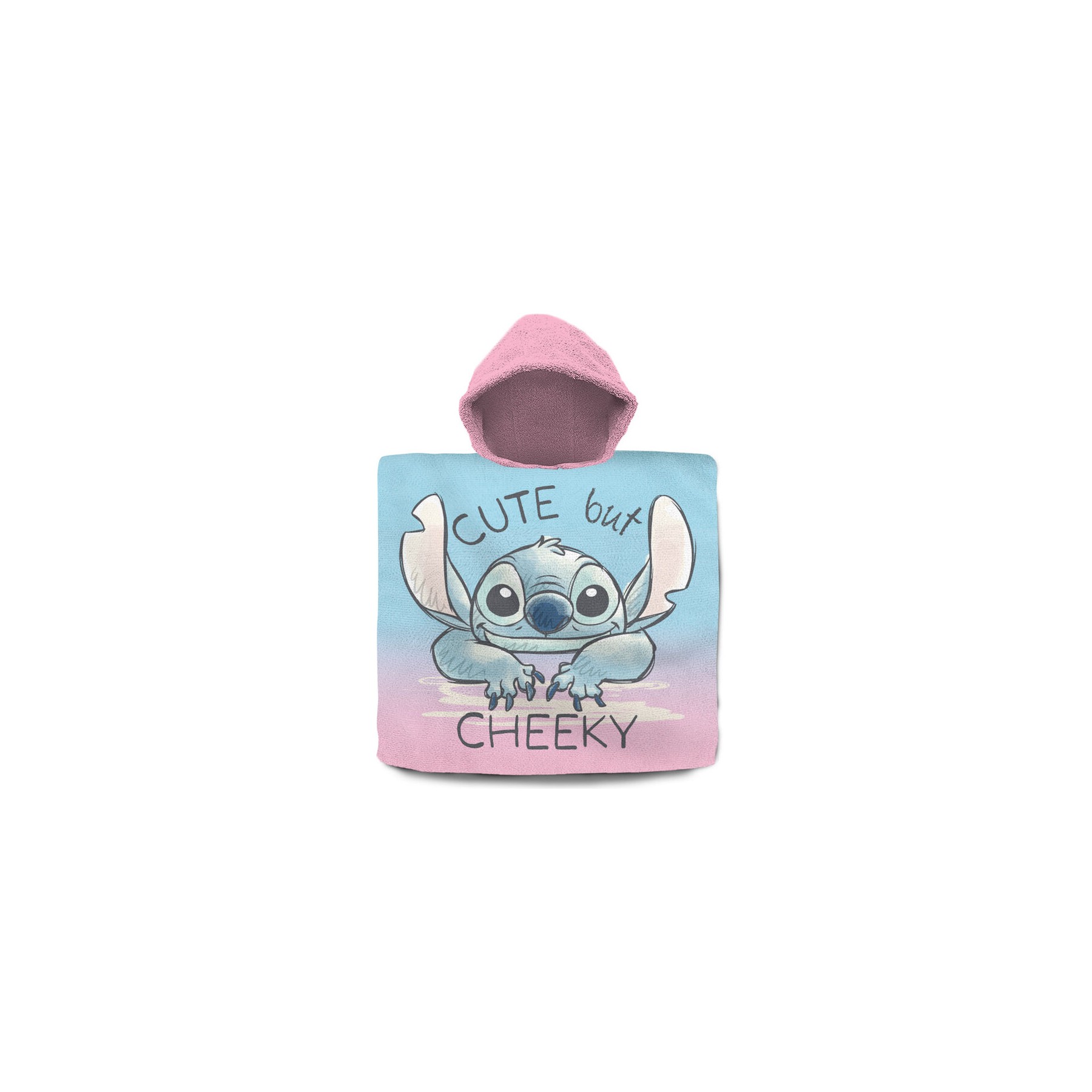 Poncho toalla Stitch Disney algodon