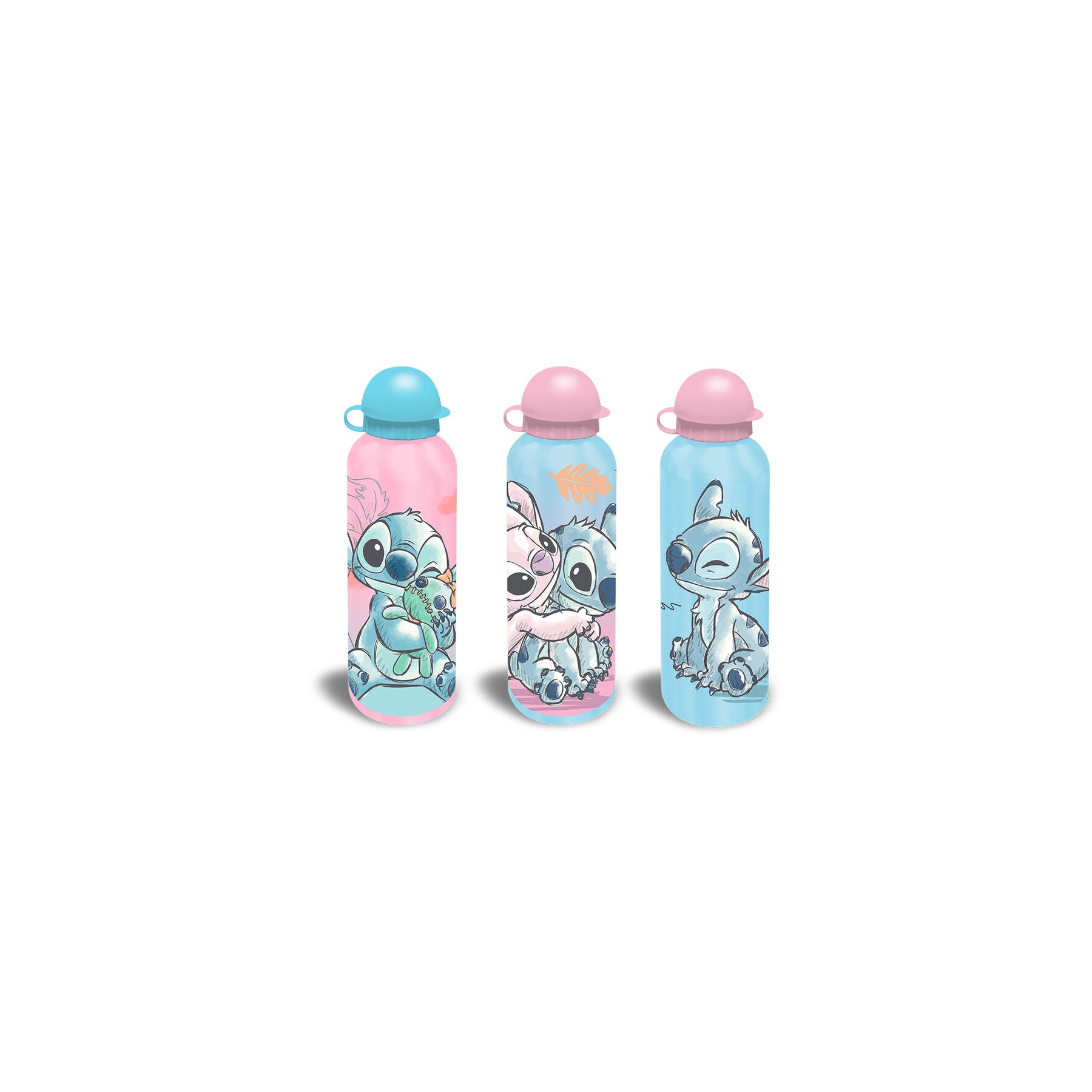 Cantimplora aluminio Stitch Disney 500ml surtido