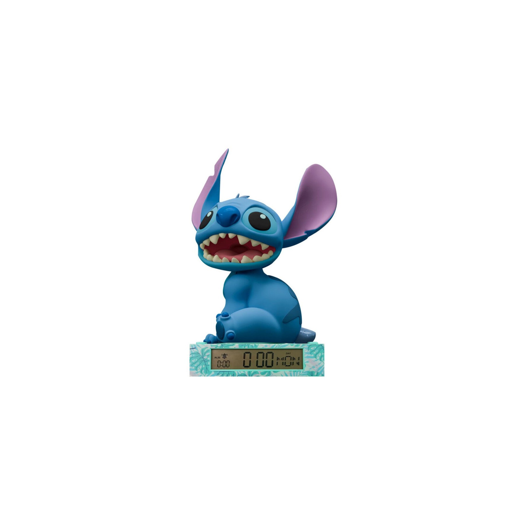 Lampara 3D con despertador Stitch Disney