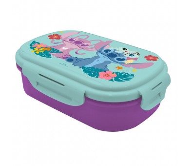 Sandwichera + Cubierto Stitch Disney