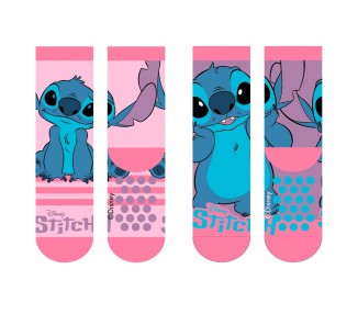 Set 2 calcetiness antideslizantes Stitch Disney infantil surtido