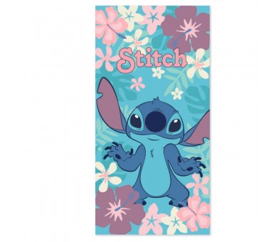 Toalla Flowers Stitch Disney algodon