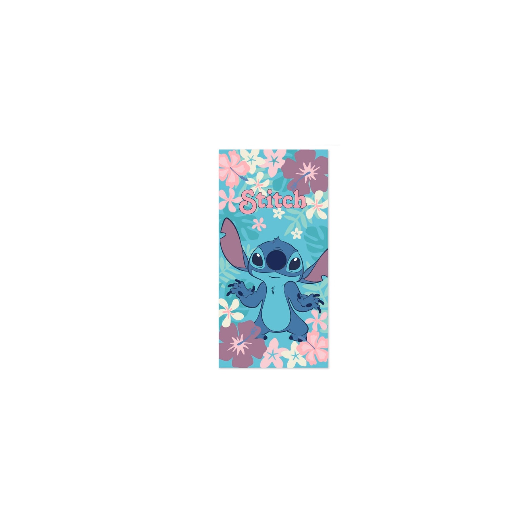 Toalla Flowers Stitch Disney algodon