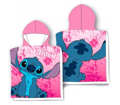 Poncho toalla Stitch Disney algodon