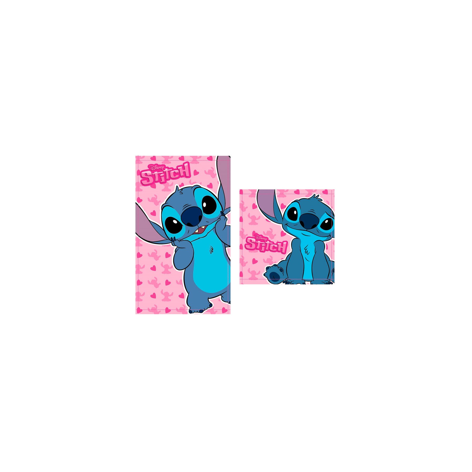 Set 2 toallas baño Stitch Disney algodon