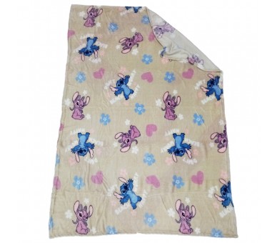Manta coralina Stitch Disney 110x150cm