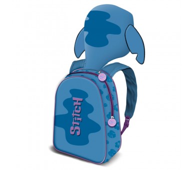 Mochila capucha Stitch Disney 31cm