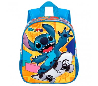 Mochila 3D Skater Stitch Disney 31cm