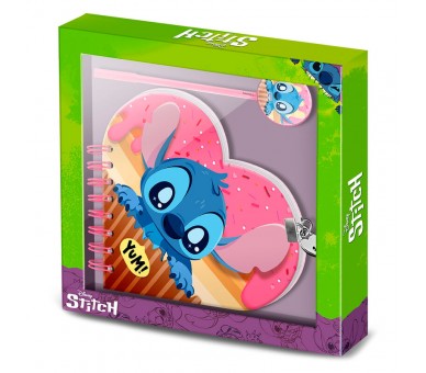 Set diario + boligrafo Stitch Disney