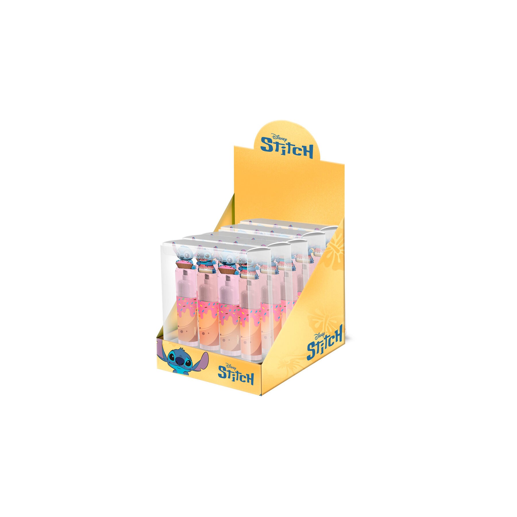 Blister 4 subrayadores Stitch Disney