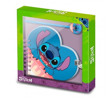 Set diario + boligrafo Casual Cake Stitch Disney